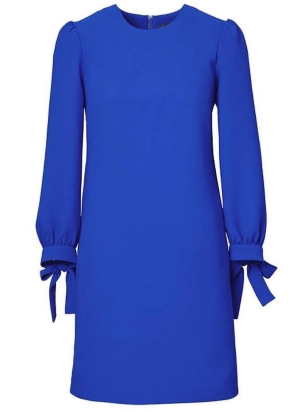 Banana Republic Cobalt Blue Long-Sleeve Shift Dress